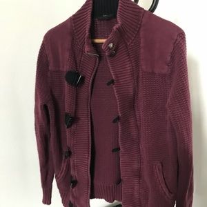 Men’s Maroon Express Cardigan